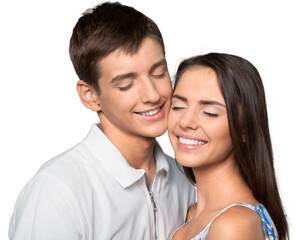 Portrait of Happy Smiling Young Couple