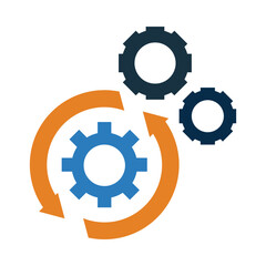 Content Management, gear, setting, Gear Logo Template vector icon