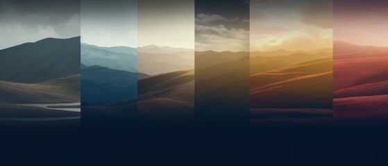Abstract landscape background texture. Generative AI
