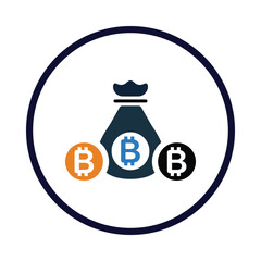 Bitcoin, digital currency, bitcoin wallet, cryptocurrency icon