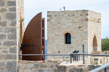 Medieval castle of Santa Catalina in sunny day in Jaen, Spain on April 6, 2023