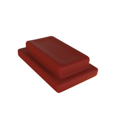 brown chocolate bar 3d illustration render isolated icon