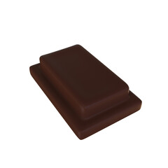 chocolate bar 3d illustration render isolated icon