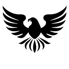 eagle with wings vector