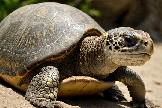 closeup of a turtle, generative AI