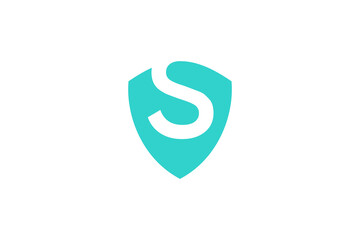 S Shield Logo Design Vector 