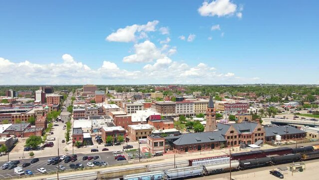 Beautiful view of Downtown Cheyenne Wyoming