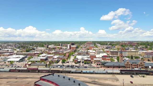 Beautiful view of Downtown Cheyenne Wyoming