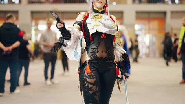 Stunning Anime Girl Fighter Cosplay: Embodying the Grace and Power at Anime Convention 4K