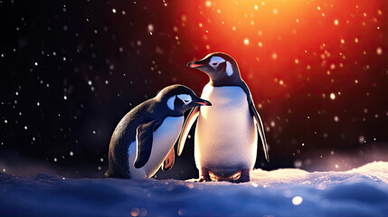 The penguin family