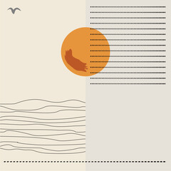 abstract art color poster