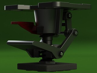 Adjustable Height Floor Lock 3D model
