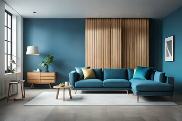 Fototapeta na wymiar modern living room with sofagenerated by AI technology 