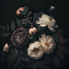 Bohemian Vintage Luxury Flowers