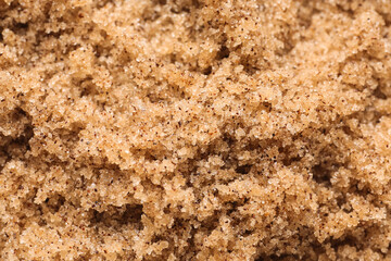 Texture of natural body scrub as background, closeup