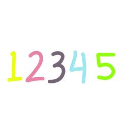 Doodle School Numbers 12345