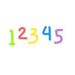 Doodle School Numbers 12345