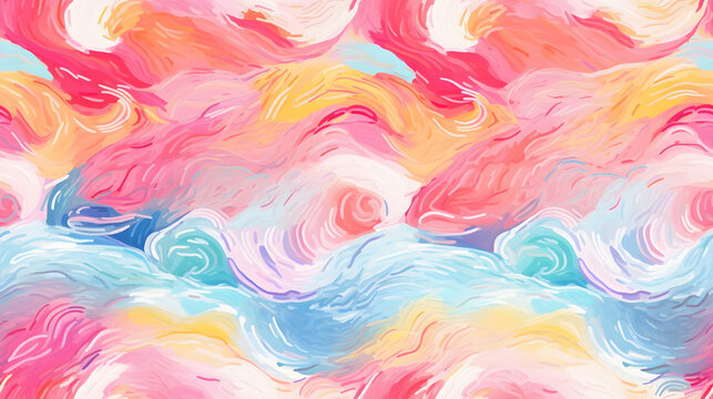 Seamless colorfull  background pattern tile 