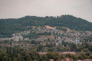 Fototapeta premium view of town umbria country