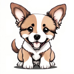 Illustration of cute dog