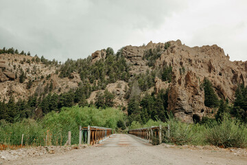 Fototapeta na wymiar Bridge in the Mountain