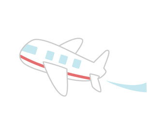 シンプルな飛行機のイラスト