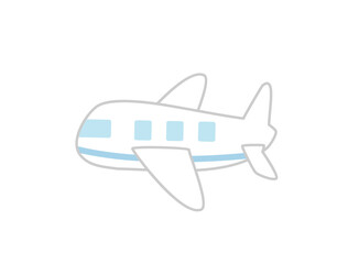 シンプルな飛行機のイラスト