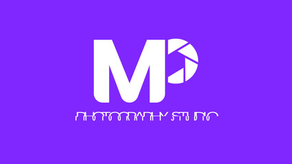 Lettermark logo for the photo studio, Photography logo, MP Photography logo, mp logo design, Minimal logo design, Creative logo design, Brand identity Design