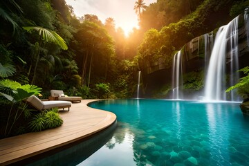 Nature's Poolscape: Trending AI-Created Landscapes and Pool Designs