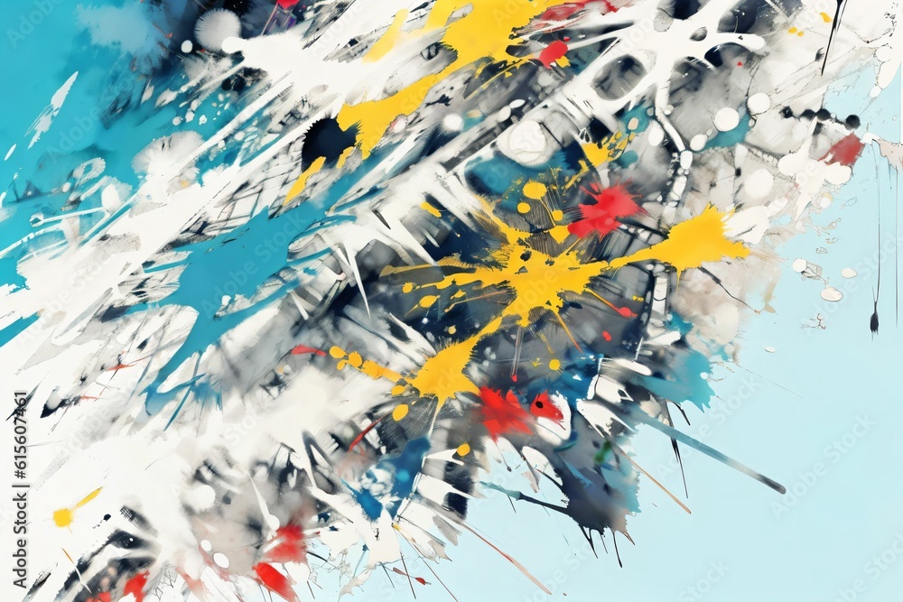 Aufkleber abstract grungy texture illustration digital art pattern wallpaper colorful background artwork gener
