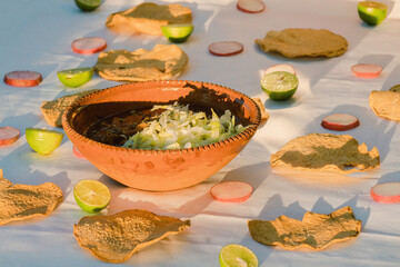 In Mexico, the vibrant red pozole is a delicious traditional comfort food