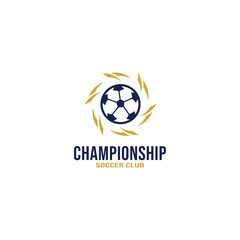 Football Badge Logo Design Template Sport Team Identity Vector Illustration.