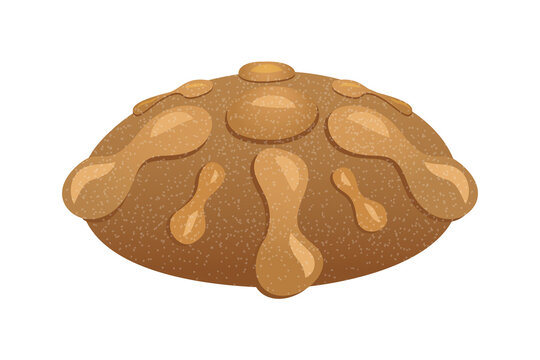 Ilustraci&oacute;n de pan de muerto con transparencia. Tradici&oacute;n de M&eacute;xico, d&iacute;a de muertos.