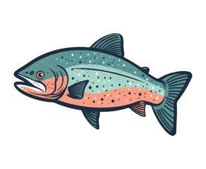 Fresh seafood meal Trout catch of fish