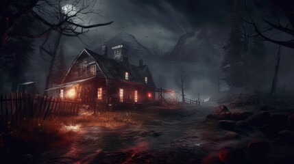 Horror House, outdoor shot