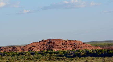 Fototapeta na wymiar Arizona landscape with the sky and clouds
