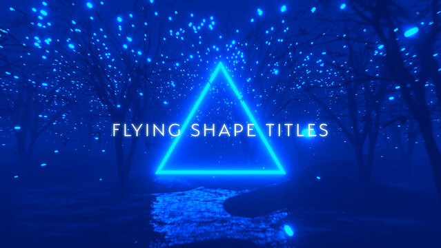 Cool Flying Trees Shape Titles