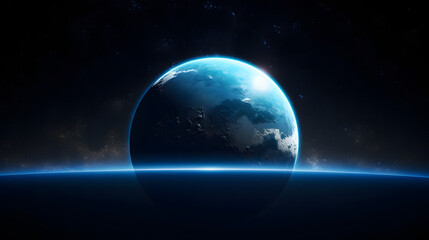 宇宙から見た地球の壮大な景観 No.018 | A Majestic View of Earth from Space Generative AI