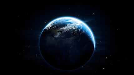 Fototapeta na wymiar 宇宙から見た地球の壮大な景観 No.021 | A Majestic View of Earth from Space Generative AI