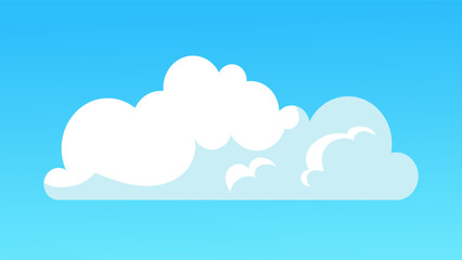 White cloud in blue sky concept