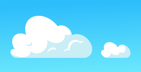 White cloud in blue sky concept