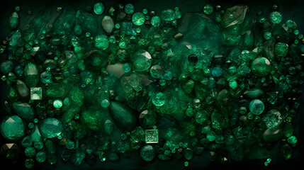 奇跡的な美しさに満ちたエメラルドの風景 No.035  The Enchanting Landscape of Emeralds Generative AI