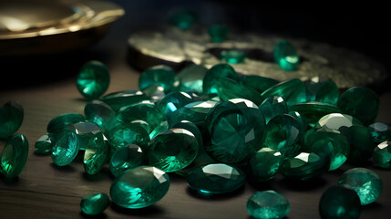 奇跡的な美しさに満ちたエメラルドの風景 No.042  The Enchanting Landscape of Emeralds Generative AI