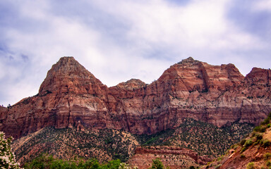 mountains in Zion National Park
