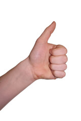 Hand, thumbs up