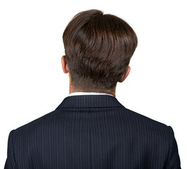 Back View of a Businessman