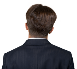 Back View of a Businessman