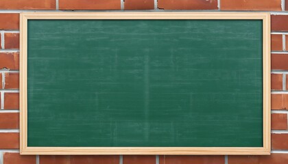 Green Chalkboard background, Chalk blackboard, empty school blackboard, Back to School concept, Generative AI