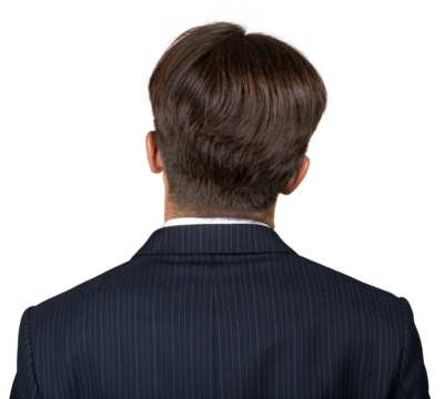 Back View of a Businessman