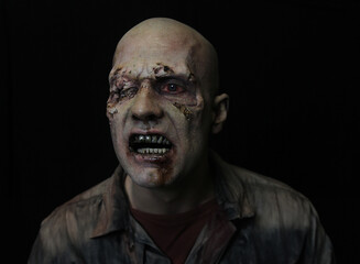 One eye male zombie 